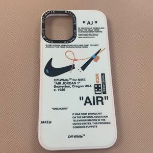 White IPhone 12 case with pink sides